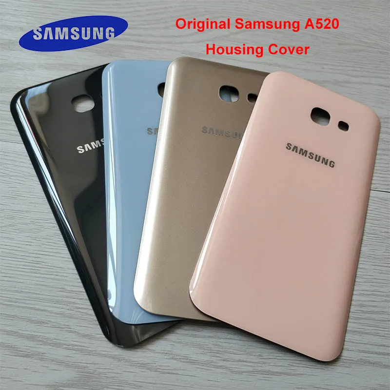 

Original Samsung Galaxy A5 2017 A520 Back Battery Glass Cover Rear Door Housing Cover Case Replacement for Samsung Galaxy A520F