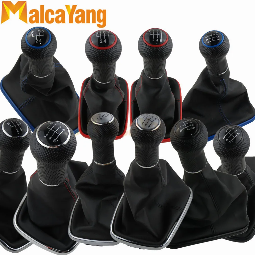 

Car Styling Accessories Gear Shift Knob Gaiter Boot Lever Stick Pen Handle Cover For Volkswagen VW MK4 Golf 4 GTI R32 Bora Jetta