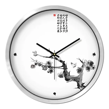 

Classic Chinese Painting Design Wall Clocks Silent Living Study Room Chineses Fantasy Monster Wall Watch Home Decor 3DBGV120