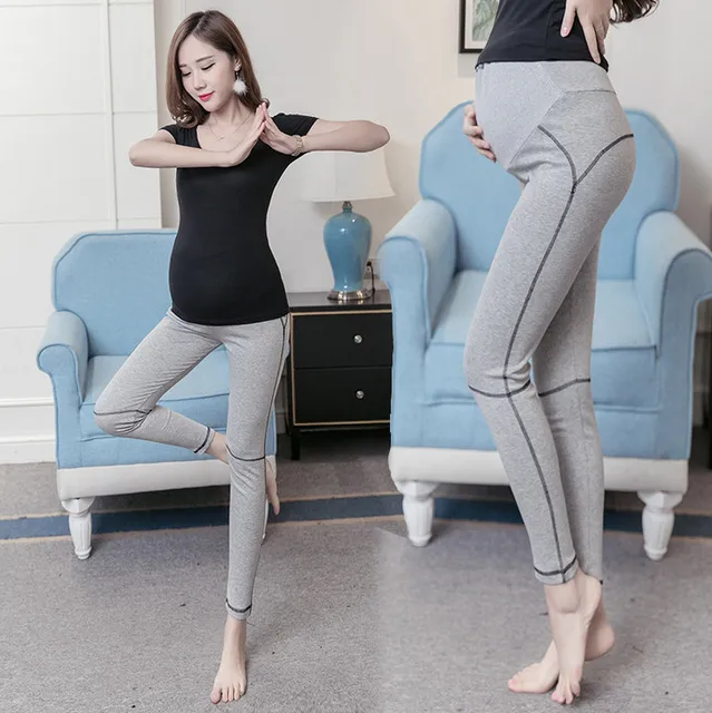 Fitness Plus Size Women Yoga Pants Autumn Solid Modal Elastic Pregnant