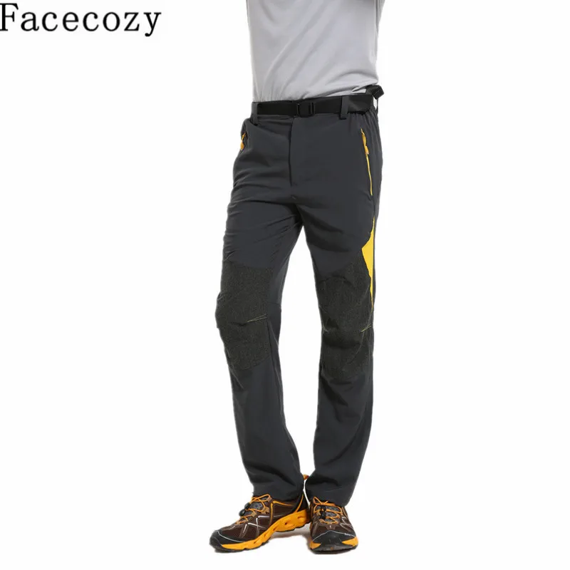 Pantalones deportivos de secado rápido de verano y primavera para hombre de Facecozy pantalones de senderismo y senderismo de uso múltiple escalada en roca y pesca y ciclismo