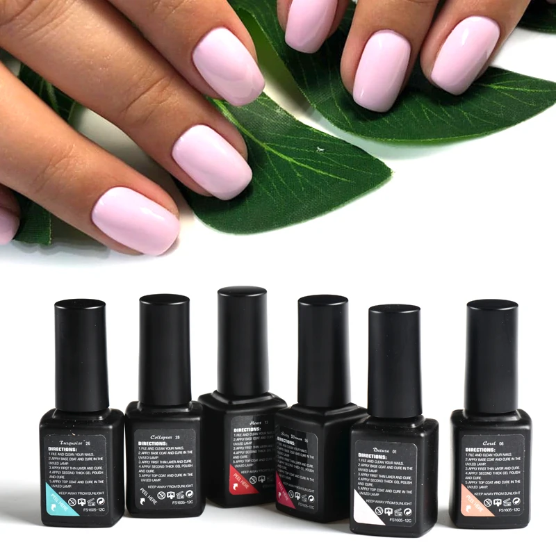 

fengshangmei 12ml Gel Varnish Soak off Nails Gel UV Colors Pretty Gels for Nails Semi-permanent Varnish UV Nail Polishes
