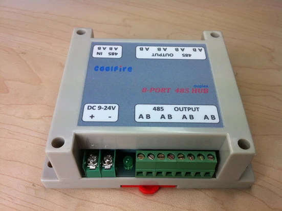 

Industrial two-way 9 port RS485 switches, ports interoperability data usage