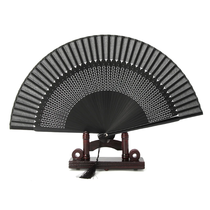 Бамбуковый ручной вентилятор Элегантные Резные ручные складные вентиляторы бамбуковые деревянные шелковые складные вентиляторы для мероприятий