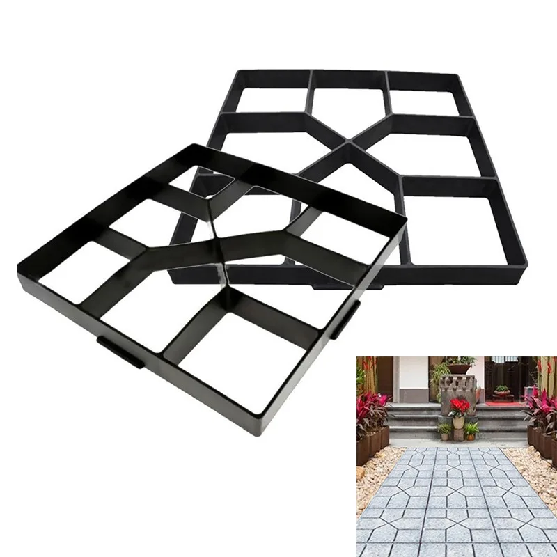 DIY Path Maker Mold Concrete Stepping Stone Cement Mould Brick