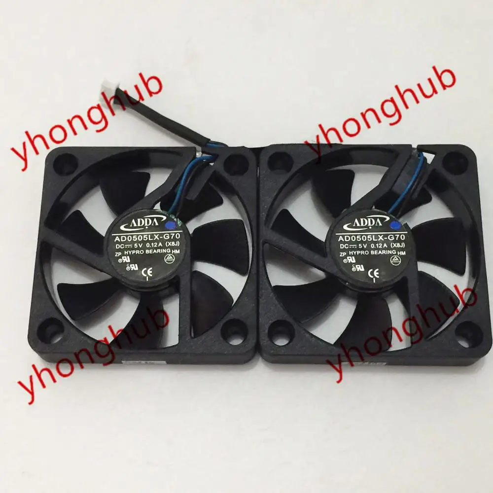 Двойной вентилятор ADDA AD0505LX G70 X8J DC 5V 0.12A 50x50x10 5 мм|double fan|dc 5v fan5v dc fan |