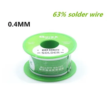 

0.4mm Original QUICK 63% Solder Wire High Purity Lead Solder Wire 63/37 Mobile Phone Service Dedicated 40G