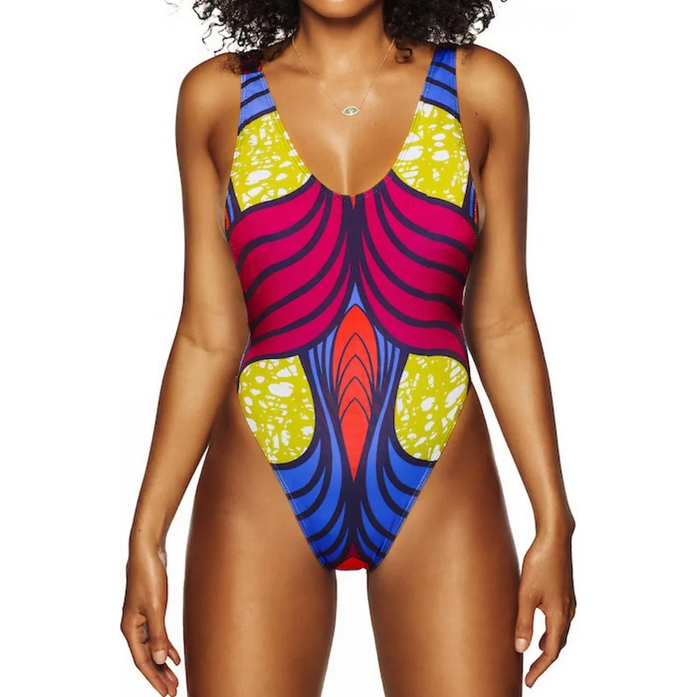 “ Empurrar para Cima Tanque Banhistas Monokini Triquini One-piece