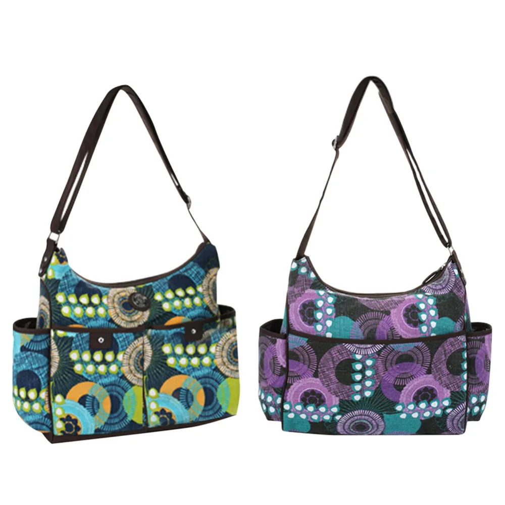 

Colorful Waterproof Mummy Bag Nappy Bag One Shoulder Mom Diaper Bag Large Capacity Multifunctional Nappy Backpack Outdoor Bag