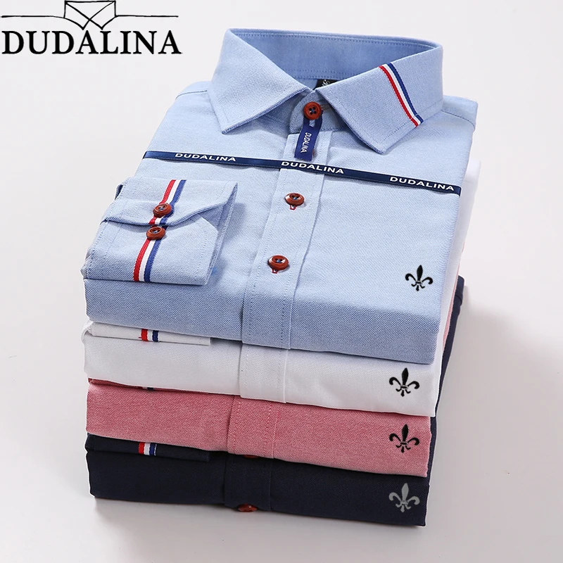 

Oxford 2019 Blouse Dudalina Camisa Social Masculina Long Sleeve Cocktail Dresses Free Shipping Slim Fit Plus Size Jeans Male