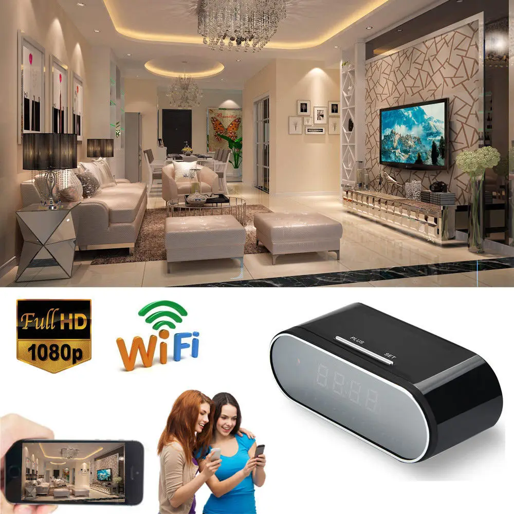 Volemer 2018 новая мини камера Будильник P2P ИК Ночное Видение Wifi IP 1080 DV DVR видеокамера