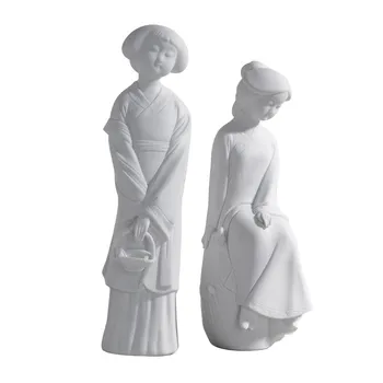 

New Chinese Porch Corridor Character Furnishings Home Living Room Study Ladies Light Luxury Art Bookcase Tea Cake Decor M1641