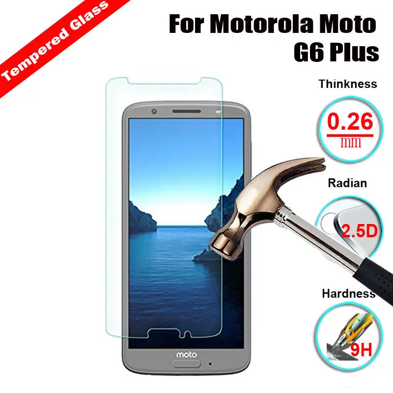 9H Защитная пленка для экрана, чехол из закаленного стекла для Motorola Moto Z3 Play G6 G5S Plus G2 G4 G5 X4 E5 G7 power