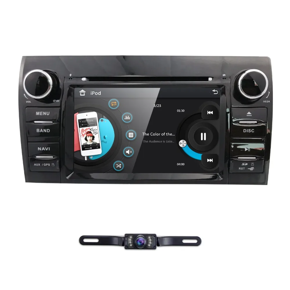 Hizpo два DIN автомобильный DVD стереосистема для Toyota Tundra Sequoia магнитофон стерео SWC