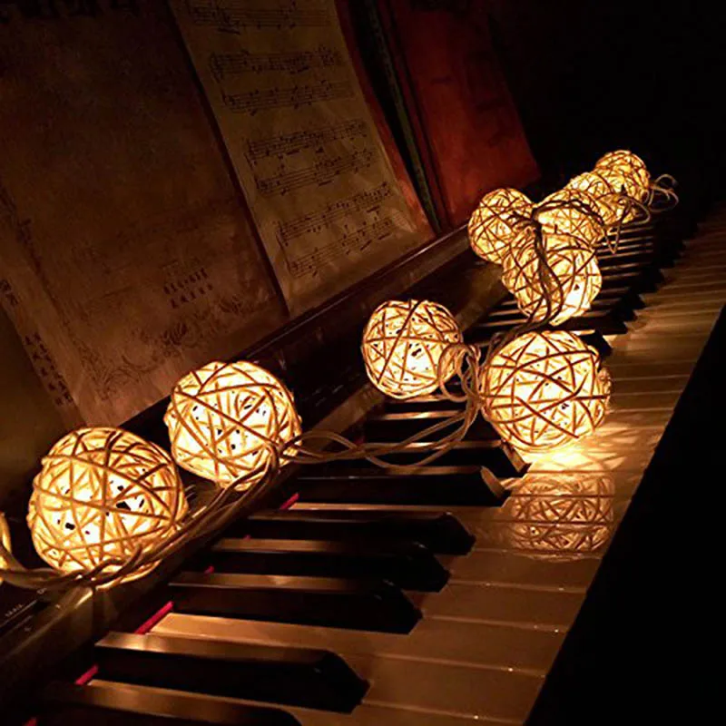 

Aimbinet Christmas 20 LED Battery Cotton Ball Fairy String Light Party Wedding Home Decor Xmas Family party lighting decoration