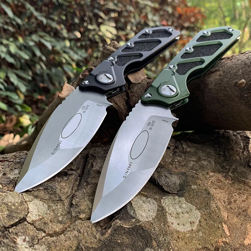 

2019 New tactical pocket folding knife aerometal handle D2 blade camping fishing folding knife hunting manual EDC portable tools