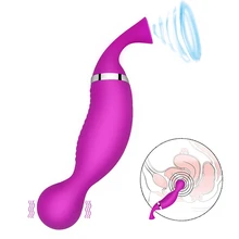 Nipple Sucker Vibrator G spot Clitoris Stimulator USB Rechargeable 12 Suction 12 Vibration Dildo Vibrator Sex