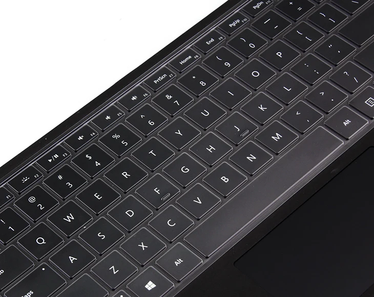 Etiqueta do Portátil de Prata para Microsoft Removíveis com Ultra Surface Bolha Livre Decalques Fino Claro Tpu Teclado Pele Eua Layout Pro 4 - Imagem 5