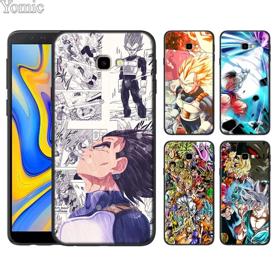 

Goku Dragon Ball Z Super Saiya Black Soft Case for Samsung Galaxy J6 J4 Plus J7 J8 2018 J3 J520 J720 J7 Prime Silicone Case Cove