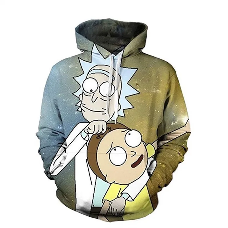 

Raisevern Fashion 3D Hoodies Cartoon Rick And Morty 3D Print Men Women Hooded Sweatshirt Pullovers Plus Size Dropship