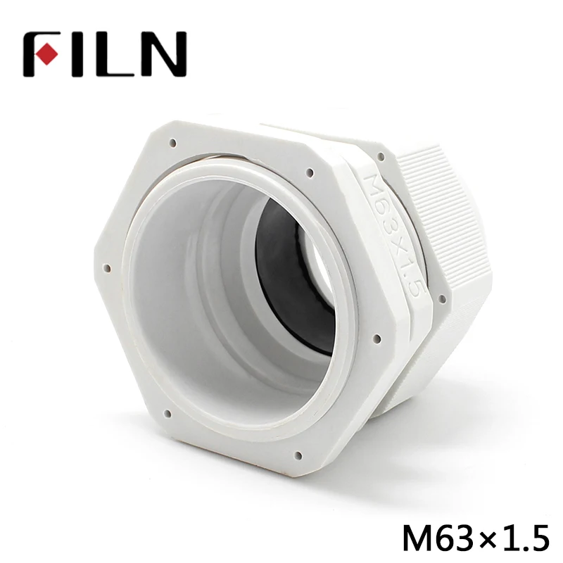 PG63 M63x1.5 Nylon waterproof cable gland connector compression electrical solar cable entry