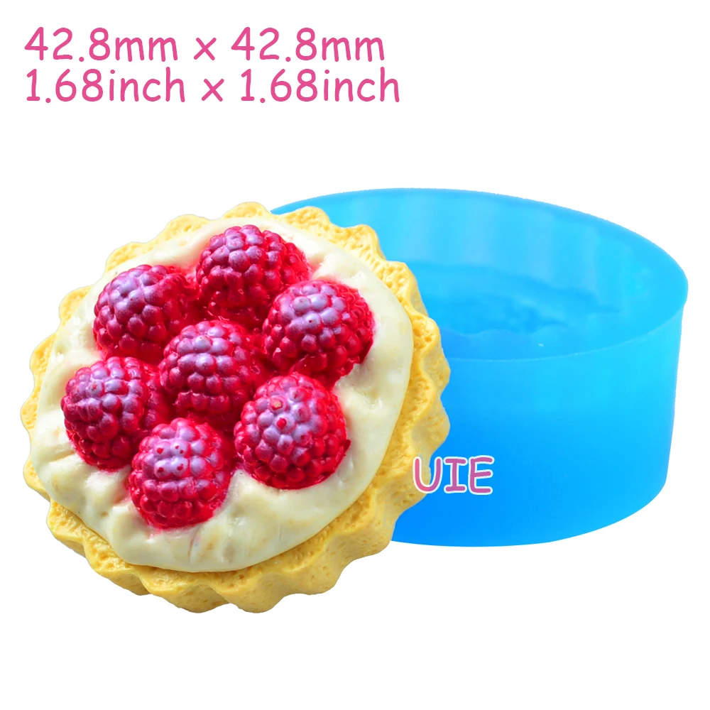 GYL509U 42,8 мм круглая форма для торта с фруктами-для десерта, помадки, печенья, смолы, кабошона, шоколада, для печенья