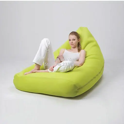 Чехол только без наполнителя-Мужская Удобная Мебель для гостиной, домашние кресла-мешки-уличные водонепроницаемые диваны - Цвет: green