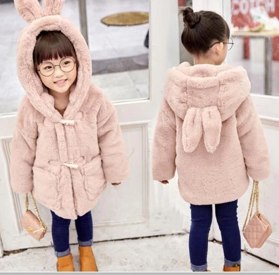 Abrigo de invierno otoño para 2018 piel sintética de manga larga chaquetas lindas para niños casaco infantil ropa de menina S510 _ - AliExpress Mobile