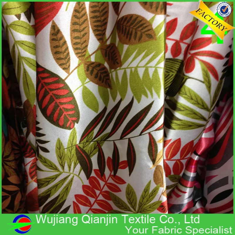 Оптовая продажа высокое качество полиэстер Гавайский Цветочный принт Ткань