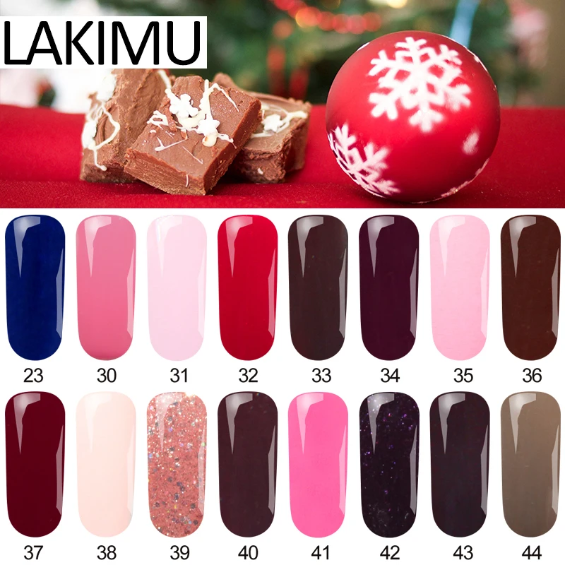 Lakimu 7 мл Лак для ногтей 24 повезло Цвета гель Лаки UV/светодио дный Soak Off Гибридный