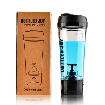 

bottled joy whey protein shaker bottle Rechargeable sports joyshaker water bottle electric shaker gym protein 450ml/16OZ