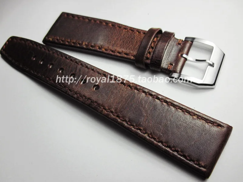 20 21 22 мм Ретро Браслет из натуральной кожи отличные часы ремешок для Seiko Tissot Omega iwc mido модный мужской ремень браслет