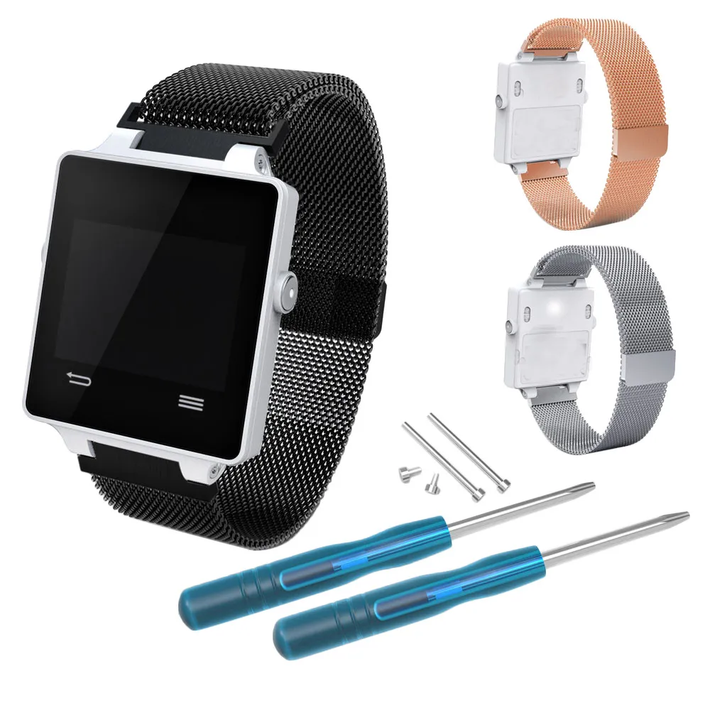 

watch band For Garmin Vivoactive GPS Watch Milanese Stainless Steel Watch Band Strap Bracelet For Garmin Vivoactive GPS WatchD28