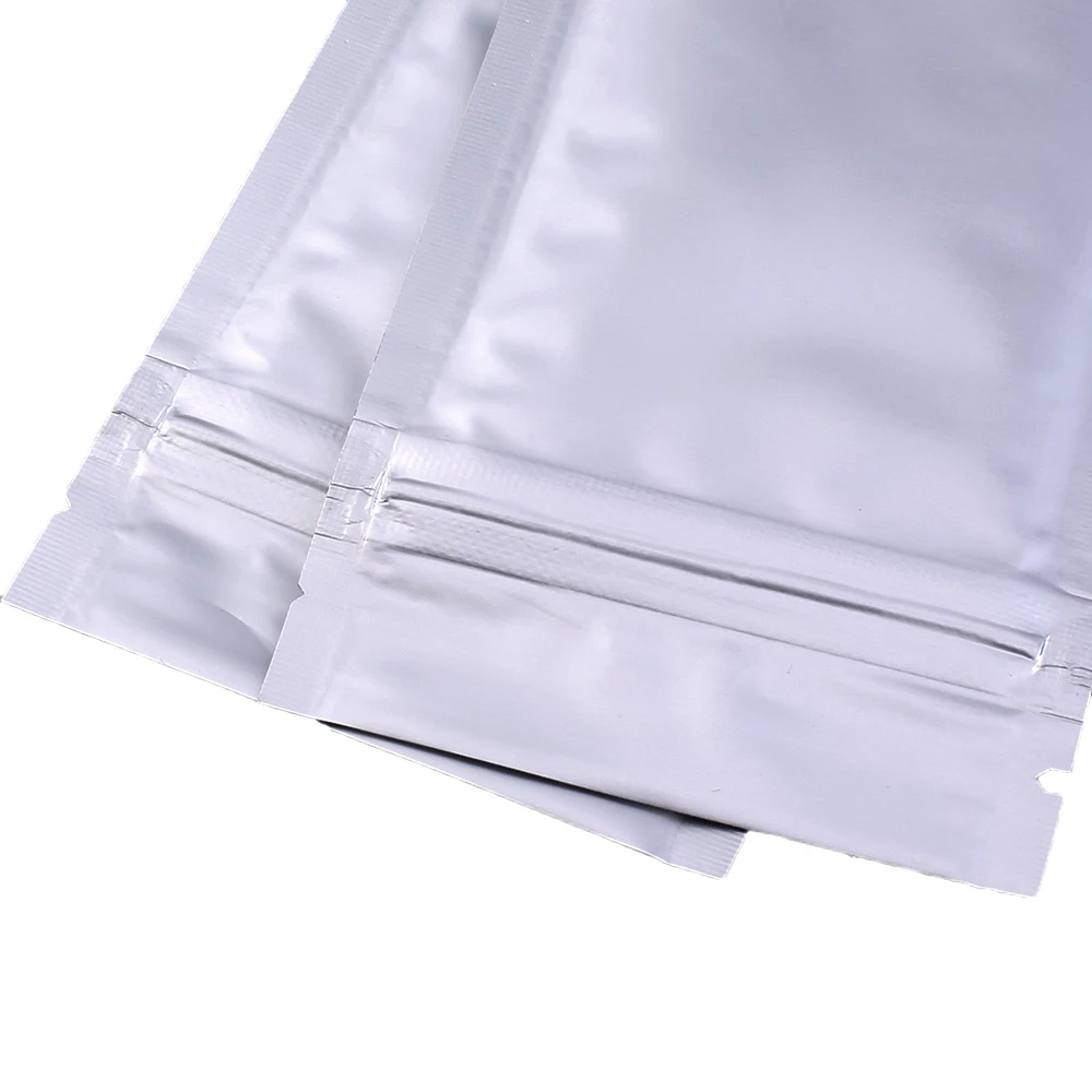 100 шт. плоские пакеты для упаковки продуктов из алюминиевой фольги|storage bag|zip storage