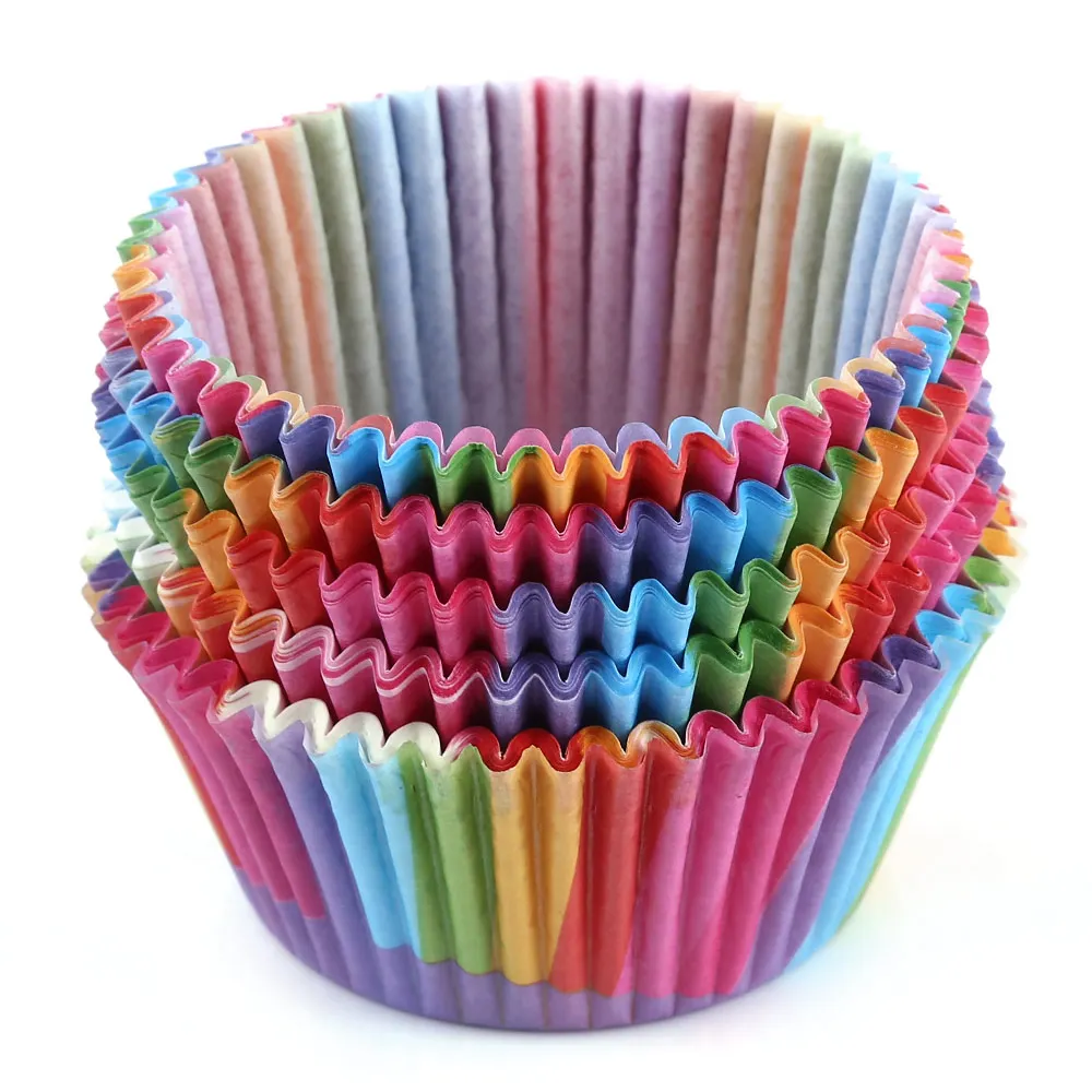 100 pcs Cupcake Baking Paper Cups Liners Muffin Cases Cup Cake Baking