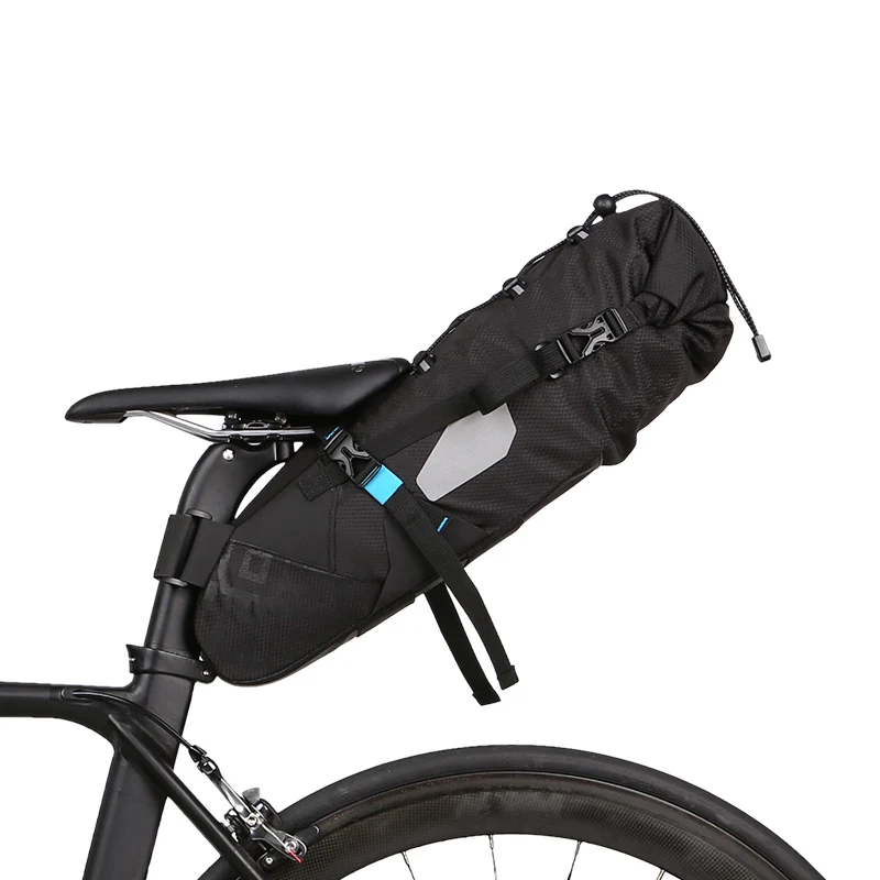 ROSWHEEL 8L 10L Водонепроницаемая велосипедная сумка MTB, велосипедная седельная сумка, сумки на заднее сиденье, аксессуары, велосипедная седельная сумка