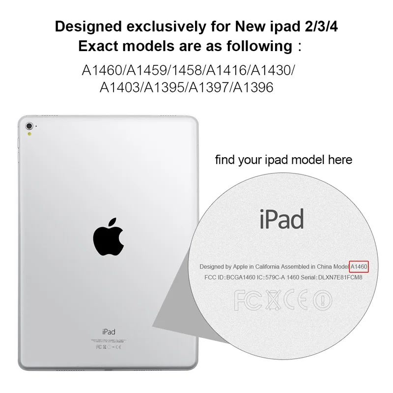 Магнитный кожаный чехол для iPad 2 3 4 9 7 дюймов смарт Авто Режим сна/Пробуждение