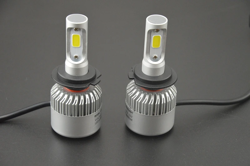 1 комплект 72W фары для 16000LM 6500K COB светодиодный головной светильник H1 H3 H4 H7 H11 9005/HB3