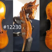 Струд стиль песня маэстро 3/4 скрипка, резьба голова лошади, мощный звук#12230
