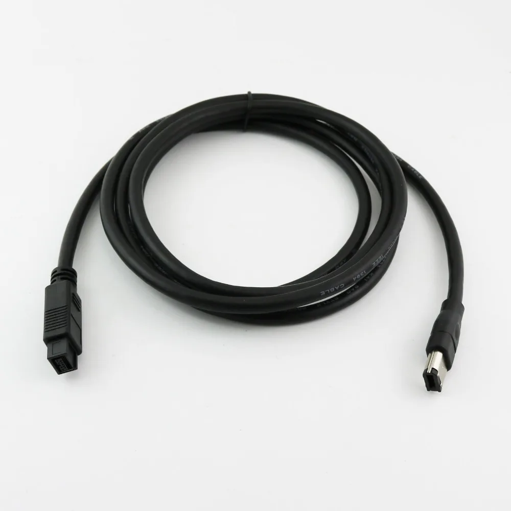 

10pcs FireWire 800 IEEE1394 9 Pin Male to 400 IEEE1394b 6Pin Male DV Adapter Cable 6Ft