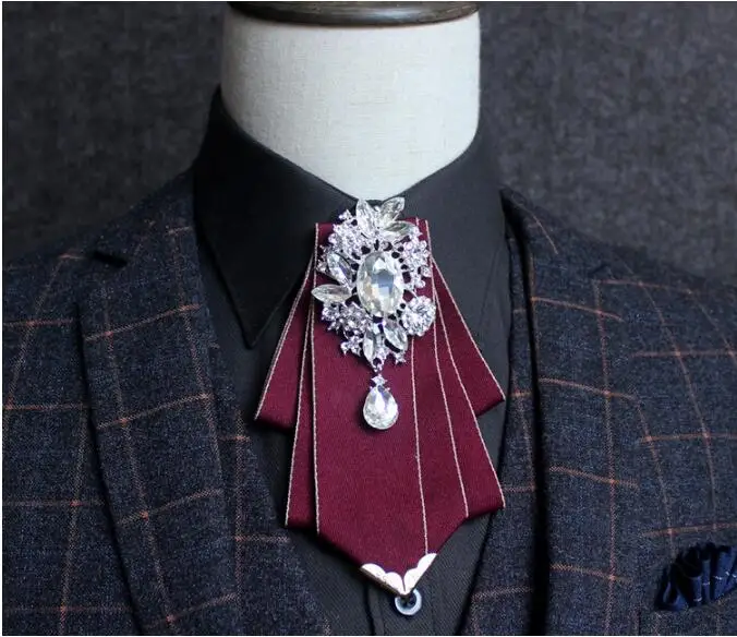 Высококачественные свадебные галстуки для мужчин Ресторан официантка галстук-бабочка держатель рубашка Галстуки