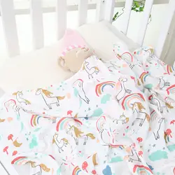 Детское одеяло из муслина Одеяло s детские детское стеганое одеяло 70% хлопок, бамбук подушка для купания младенцев Полотенце-пеленка Одеяло