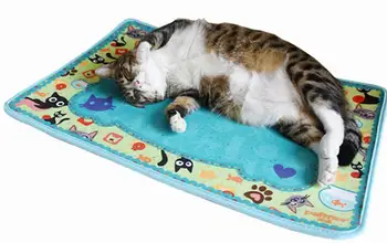 

5PCS/LOT FATCAT Toys Cat Mat House Bed Kitten Scratching Mat Furniture Dish Bowl Food Water Tray Clean Mats Free Shipping