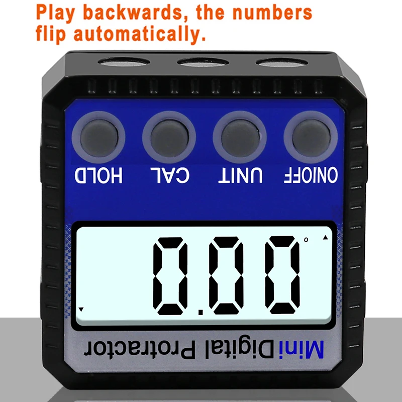 Digital Protractor Inclinometer Level Box Waterproof Angle Finder Measure Bevel Box Goniometer Magnet Gauge Ruler