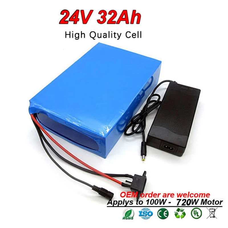 Perfect 24V 32Ah 500W Electric Bike Battery Lithium Ion Battery Pack For Electric Bicycle Motor Bike Battery Case Rechargeable No Tax 0 Perfect 24V 32Ah 500W Electric Bike Battery Lithium Ion Battery Pack For Electric Bicycle Motor Bike Battery Case Rechargeable No Tax 0