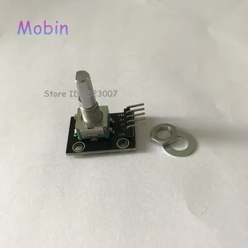 

50PCS/LOT 360 Degrees Rotary Encoder Module Brick Sensor Switch Development Board KY-040 With Pins Free shipping