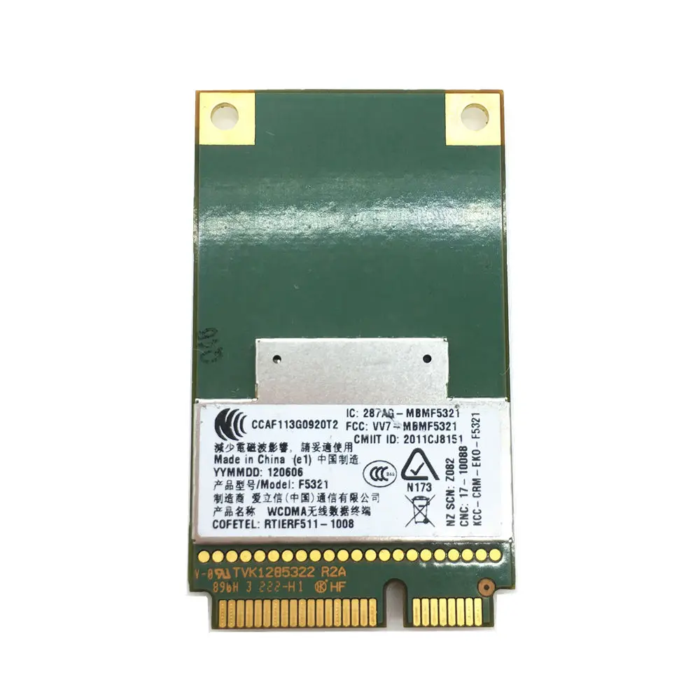 F5321gw беспроводной DW5560 3G WWAN MINI PCI E карта GSM GPRS EDGE UMTS WCDMA HSPA + модуль GPS 21 Мб для модема