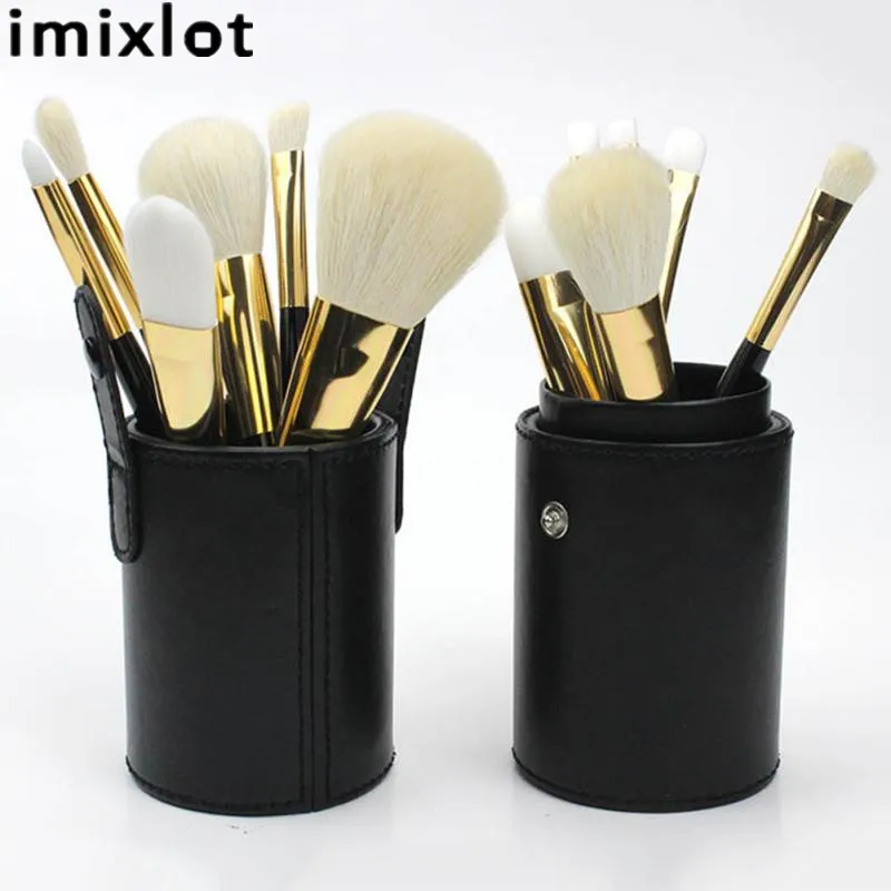 

Imixlot Cosmetic Makeup Brushes Set Holder Case Make Up Brush Tool Kit Cup Pouch Organizer Home Storage Supplies
