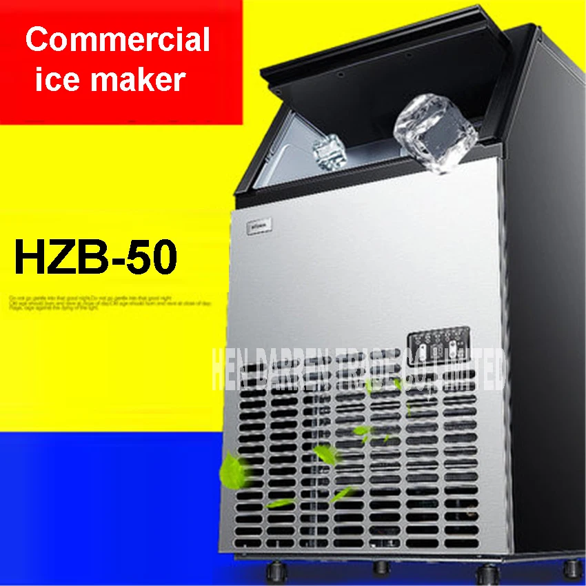 50kgs/24 H Automatic Ice Maker, Hzb50 Ice Cube Family Making Machine