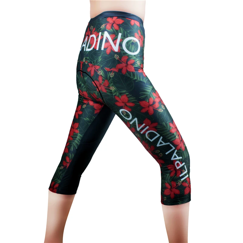 ILPALADINO Women Bike pants Cycling Gel 3D Padded Pants Tight 3/4 Capri Shorts Outdoor Sports Bicycle Clothing Cycling wear